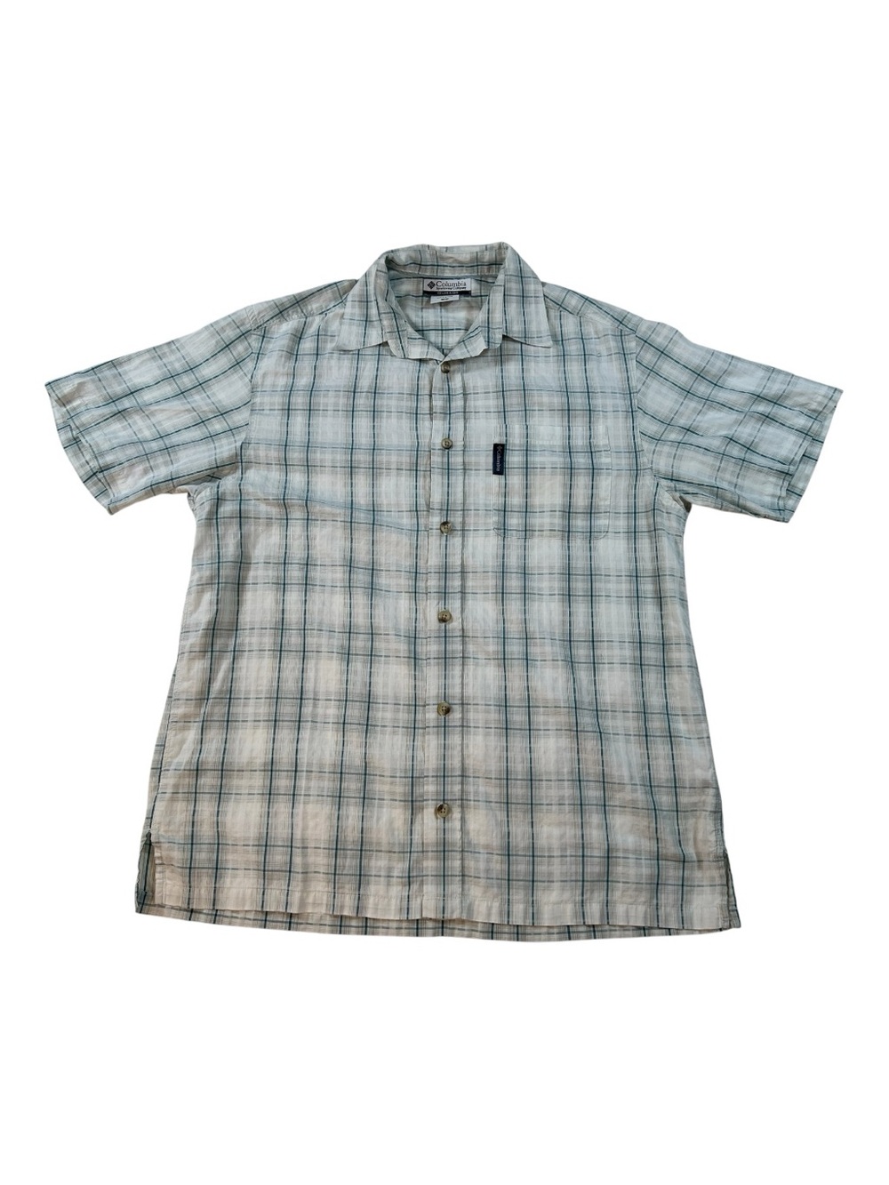 Columbia Sportswear Plaid Camp Hiking Shirt Gorpcore Outdoorsy Heritage